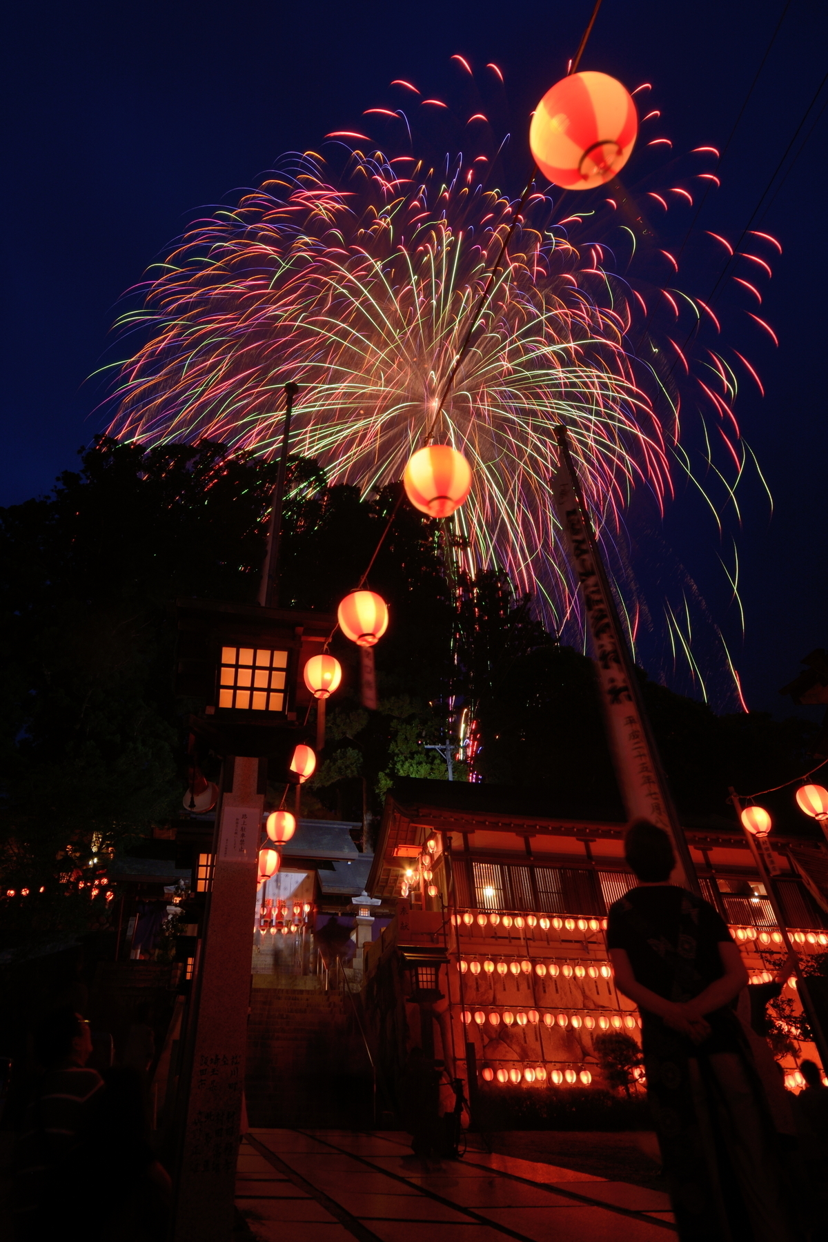 冨士山稲荷神社例大祭 麦わらまつり ガジェット好きで花火好き